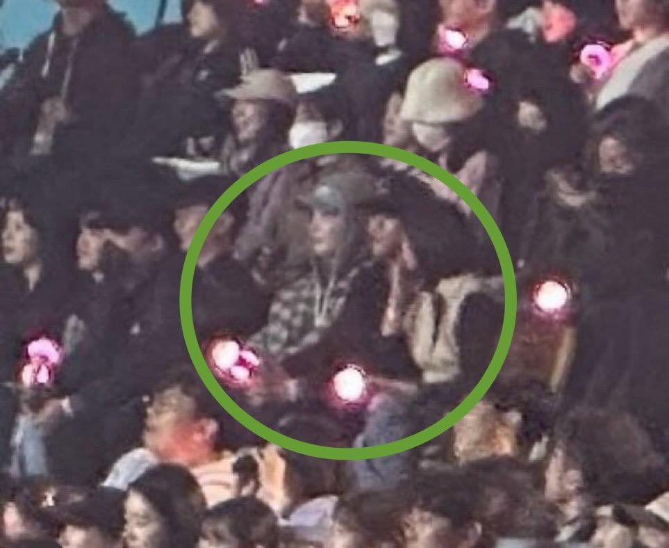 Lee Jong Suk cổ vũ IU tại buổi hoà nhạc của bạn gái. Ảnh: Allkpop