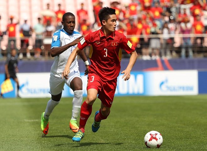 Lứa cầu thủ do huấn luyện viên Hoàng Anh Tuấn dẫn dắt dự vòng chung kết U20 World Cup 2017. Ảnh: FIFA