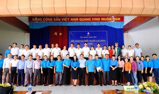 Tập đoàn Nam Việt tổ chức Hội nghị Người lao động năm 2024. Ảnh: Mỹ Ly