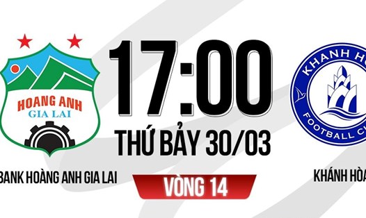 Hoàng Anh Gia Lai tiếp đón Khánh Hòa tại vòng 14 V.League 2023-2024. Ảnh: FPT Play
