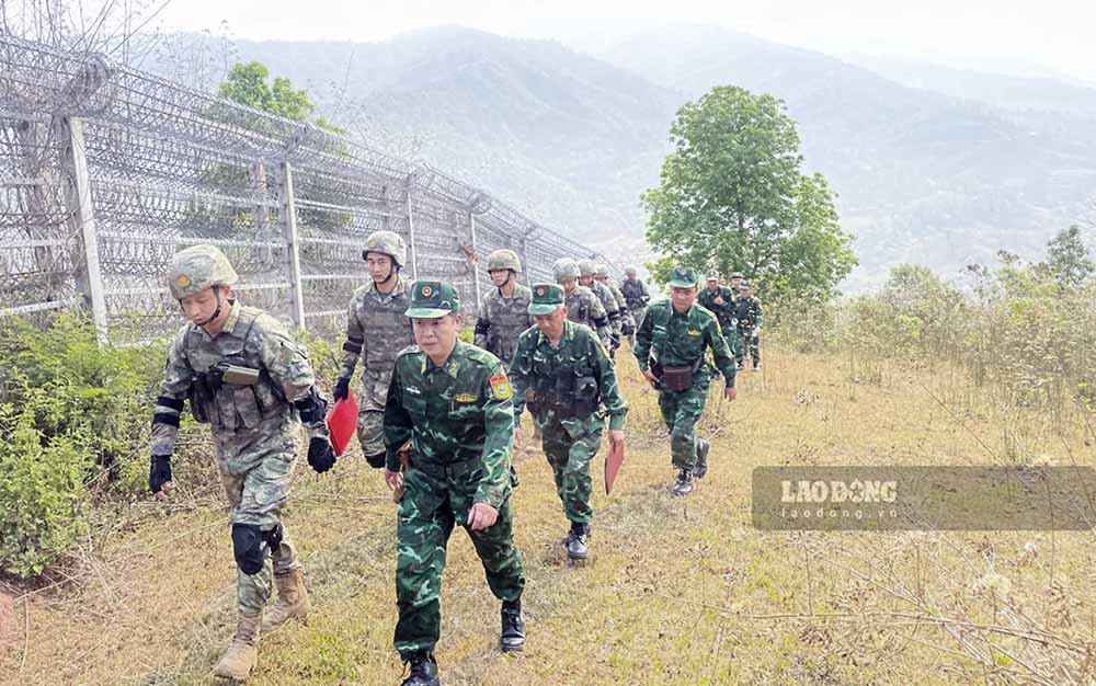 2 phân đội tuần tra của 2 bên đã tổ chức tuần tra song phương trên đoạn biên giới từ mốc 3 đến mốc 1 trên tuyến biên giới Việt Nam - Trung Quốc.
