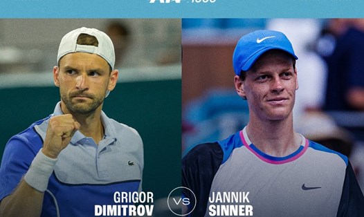 Jannik Sinner đang dẫn trước Grigor Dimitrov 2-1 trong những lần đối đầu. Ảnh: ATP Tour
