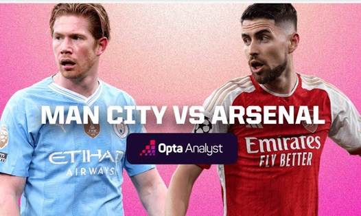 Man City vs Arsenal sẽ ảnh hưởng lớn đến cuộc đua vô địch Ngoại hạng Anh mùa này. Ảnh: Opta