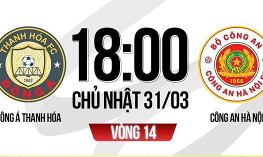 Thanh Hóa tiếp đón Công an Hà Nội tại vòng 14 V.League 2023-2024. Ảnh: FPT Play