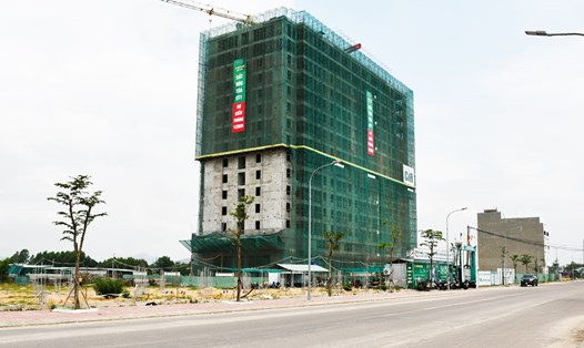 Tòa nhà CT1, Dự án nhà ở Khu Thiết chế công đoàn Bình Định. Ảnh: Xuân Nhàn.