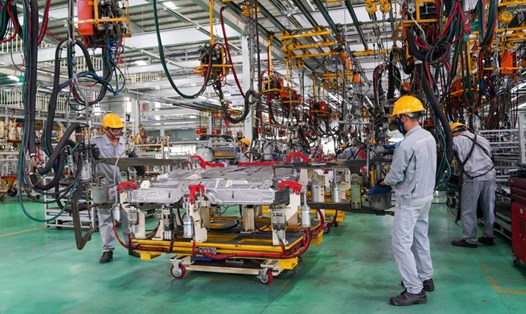 Sản xuất công nghiệp trong 3 tháng đầu năm có dấu hiệu khởi sắc rõ rệt là một trong những động lực tăng trưởng của toàn nền kinh tế. Ảnh: Hoàng Bin