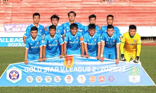 Câu lạc bộ Đà Nẵng củng cố ngôi đầu bảng xếp hạng giải hạng Nhất Quốc gia 2023-2024. Ảnh: ĐNFC