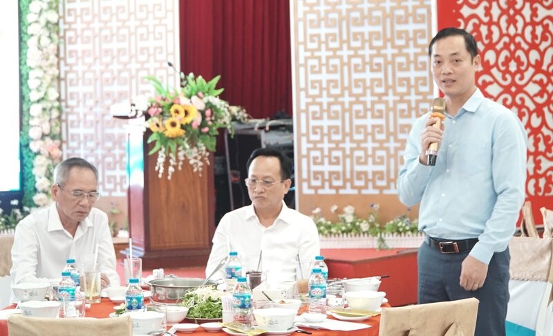 Ông Trần Phú Chiến, Chủ tịch HĐQT Công ty Hacom Holdings đề nghị cho doanh nghiệp tiếp cận dự án đông Võ Văn Kiệt để làm dự án thương mại, nhà ở...Ảnh: Nhật Hồ