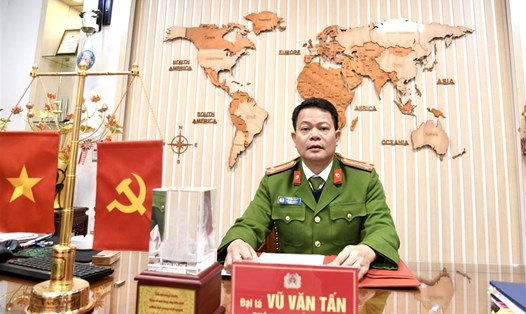 Đại tá Vũ Văn Tấn, Phó Cục trưởng Cục Cảnh sát quản lý hành chính về trật tự xã hội, Bộ Công an. Ảnh: Bộ Công an