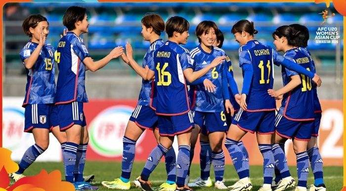 U20 nữ Nhật Bản áp đảo thế trận hoàn toàn. Ảnh: JFA