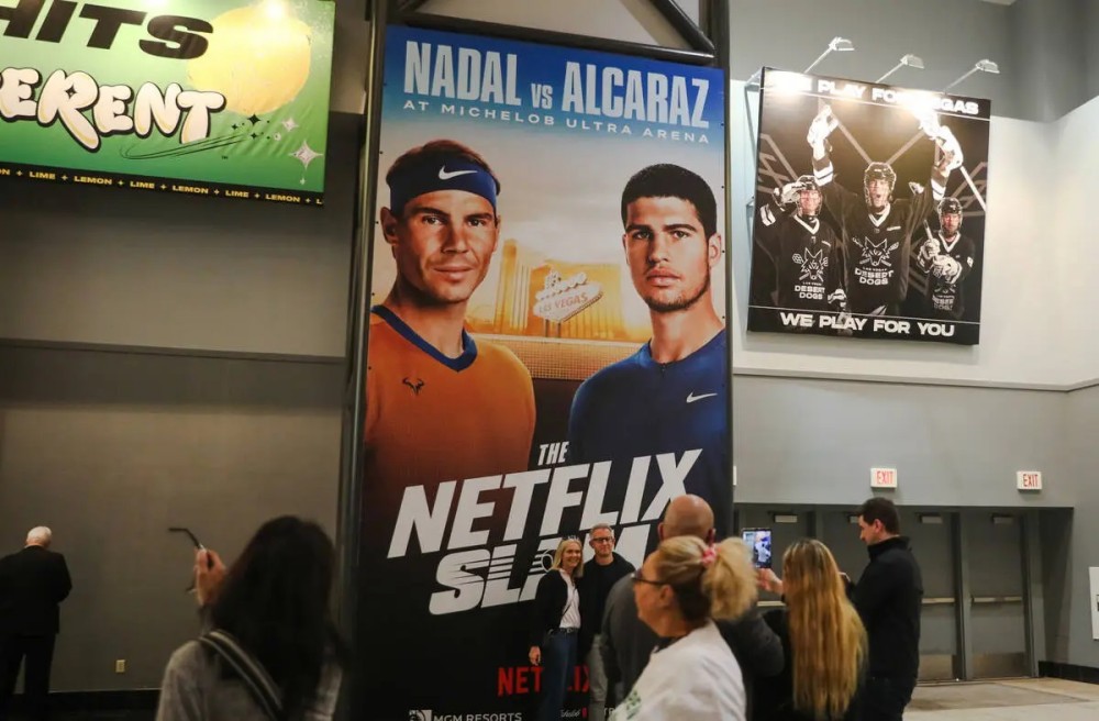 Netflix Slam sớm được quan tâm từ khi sự kiện được công bố. Ảnh: Las Vegas Journal