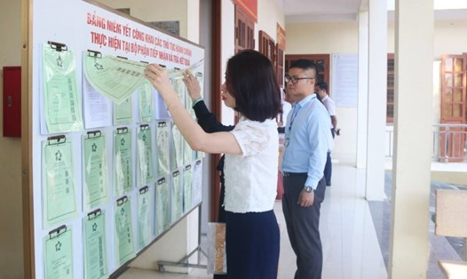 Kiểm tra công tác cải cách hành chính tại xã Đồng Bục, huyện Lộc Bình (tỉnh Lạng Sơn). Ảnh: Langson.gov.vn
