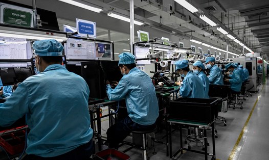 Việt Nam đã trở thành nước xuất khẩu smartphone lớn thứ 2 thế giới, sau Trung Quốc. Ảnh: AFP