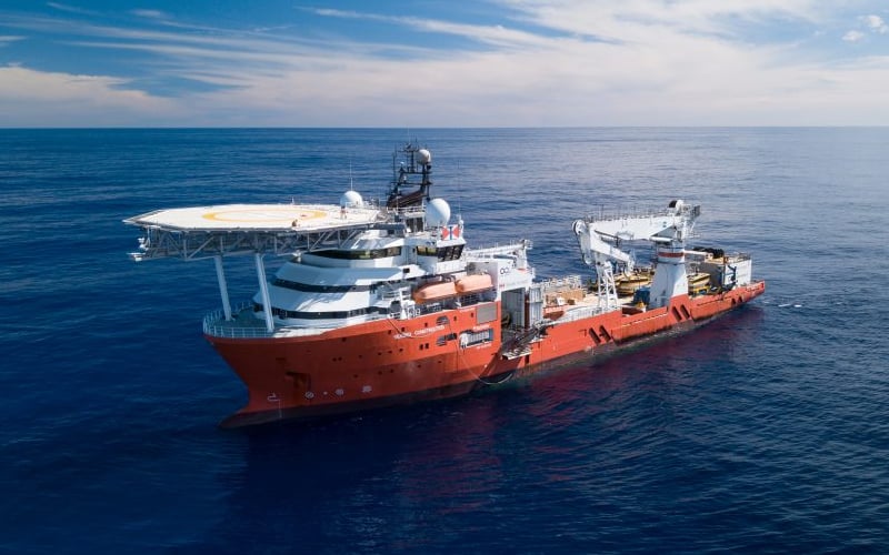 Tàu thám hiểm biển sâu của Ocean Infinity đã được sử dụng để tìm kiếm chiếc máy bay mất tích MH370 của hãng hàng không Malaysia Airlines, được cho là đã rơi ở Ấn Độ Dương. Ảnh: Ocean Infinity