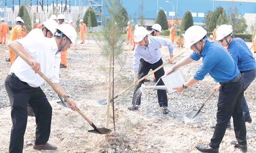 Nhà máy Nhiệt điện Vĩnh Tân 4 tổ chức phát động trồng cây năm 2024.