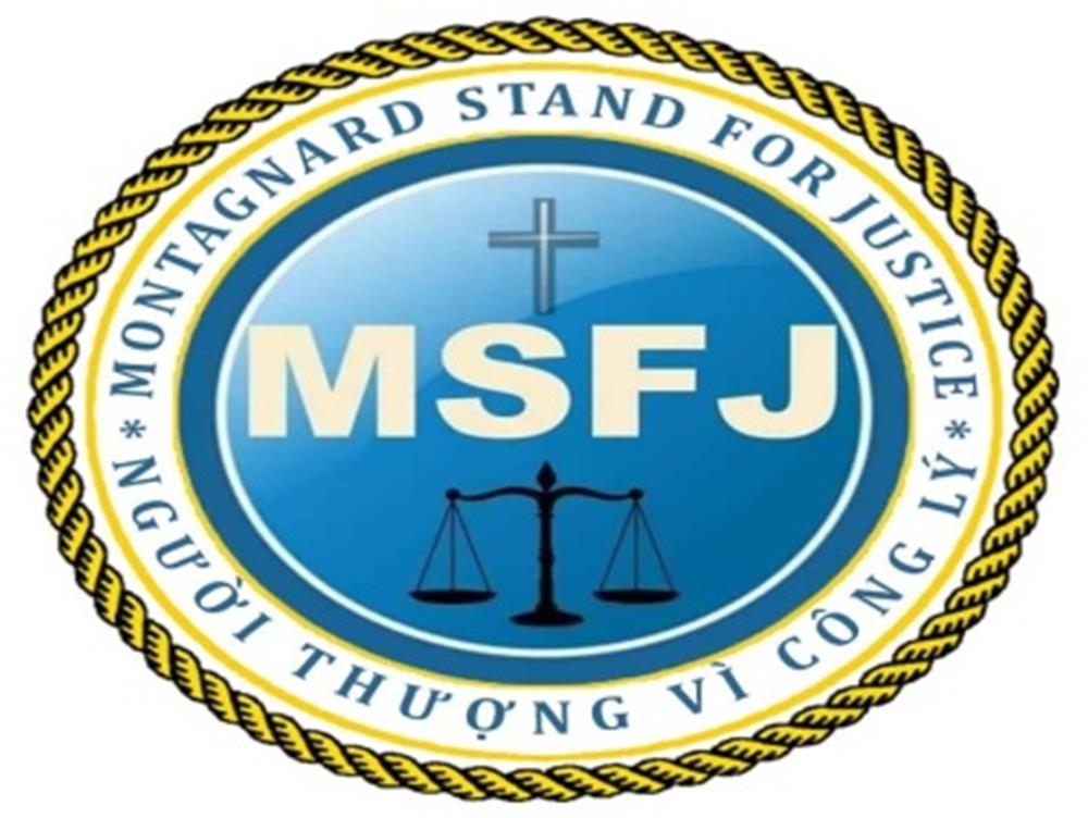 Logo của tổ chức khủng bố MSFJ. Ảnh: Bộ Công an