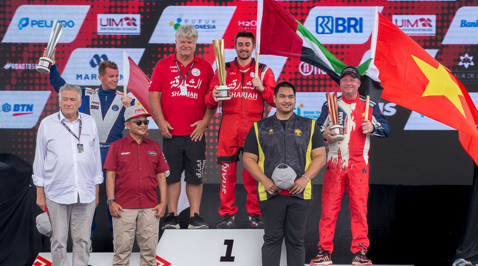 Cờ Việt Nam ở Grand Prix of Indonesia. Ảnh: Ban Tổ chức. 