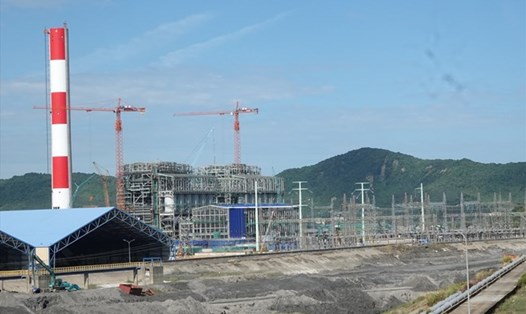 Nhà máy Nhiệt điện Vũng Áng II đang thi công. Ảnh: Trần Tuấn.