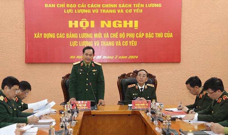 Thượng tướng Vũ Hải Sản - Ủy viên Trung ương Đảng, Thứ trưởng Bộ Quốc phòng, Trưởng Ban Chỉ đạo. Ảnh: Bộ Quốc phòng