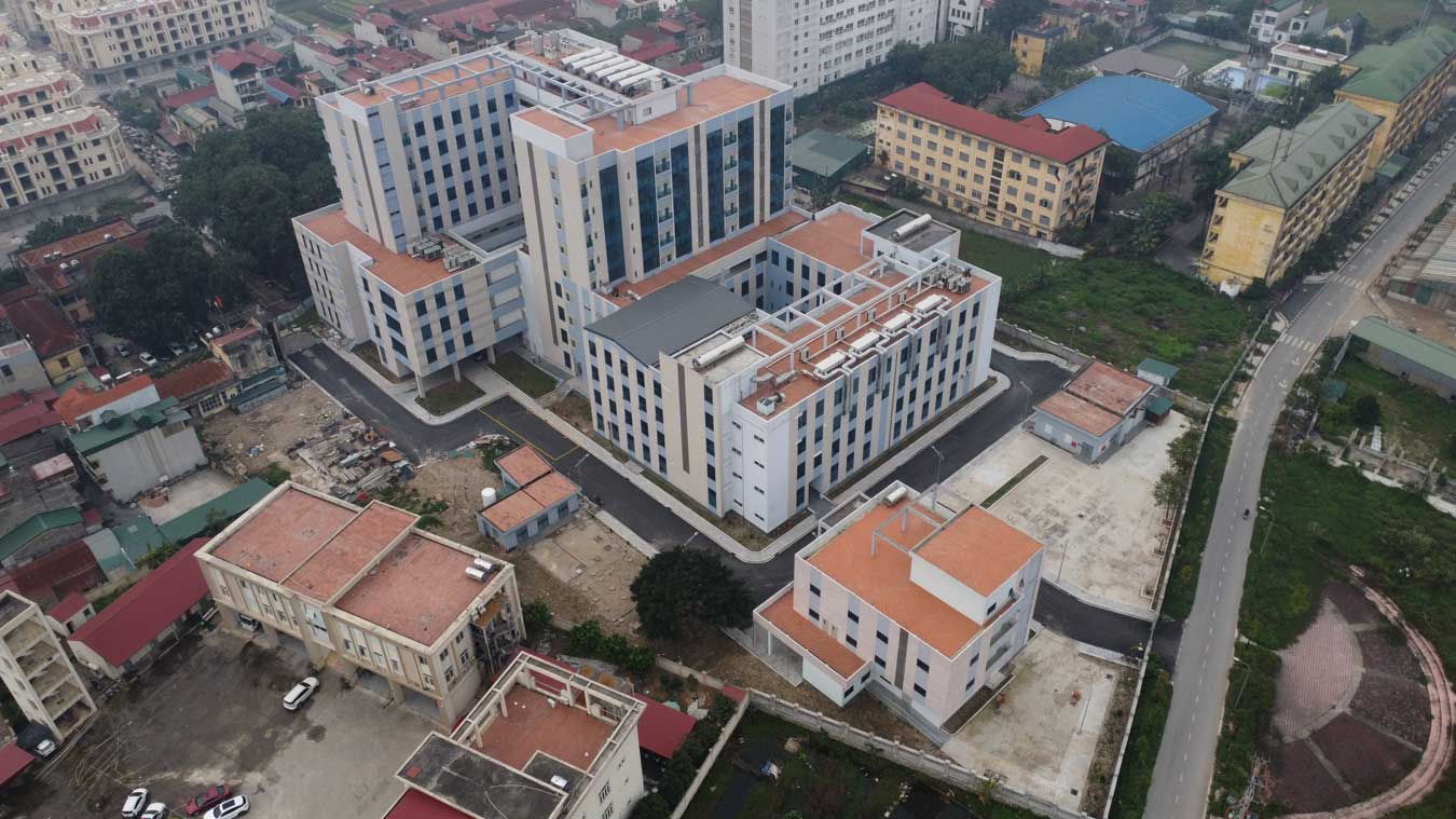 Dự án Bệnh viện Đa khoa huyện Thường Tín (giai đoạn 1). Ảnh: Vĩnh Hoàng