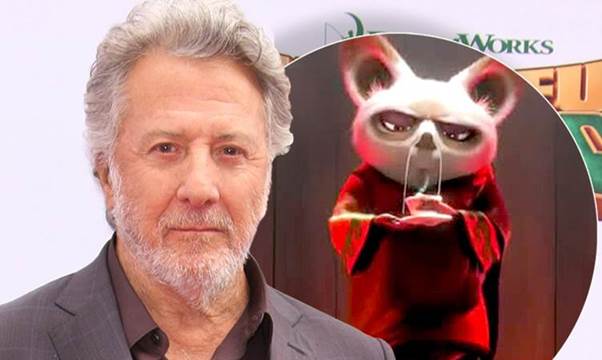Dustin Hoffman vào vai sư phụ trong phim Kung fu panda. Ảnh: CGV.