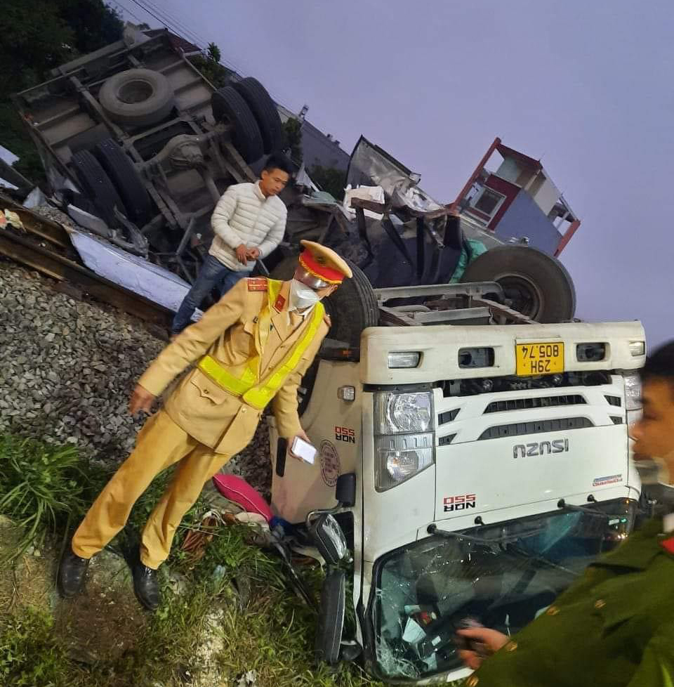 Hiện trường vụ tai nạn. Ảnh: Page Hải Phòng