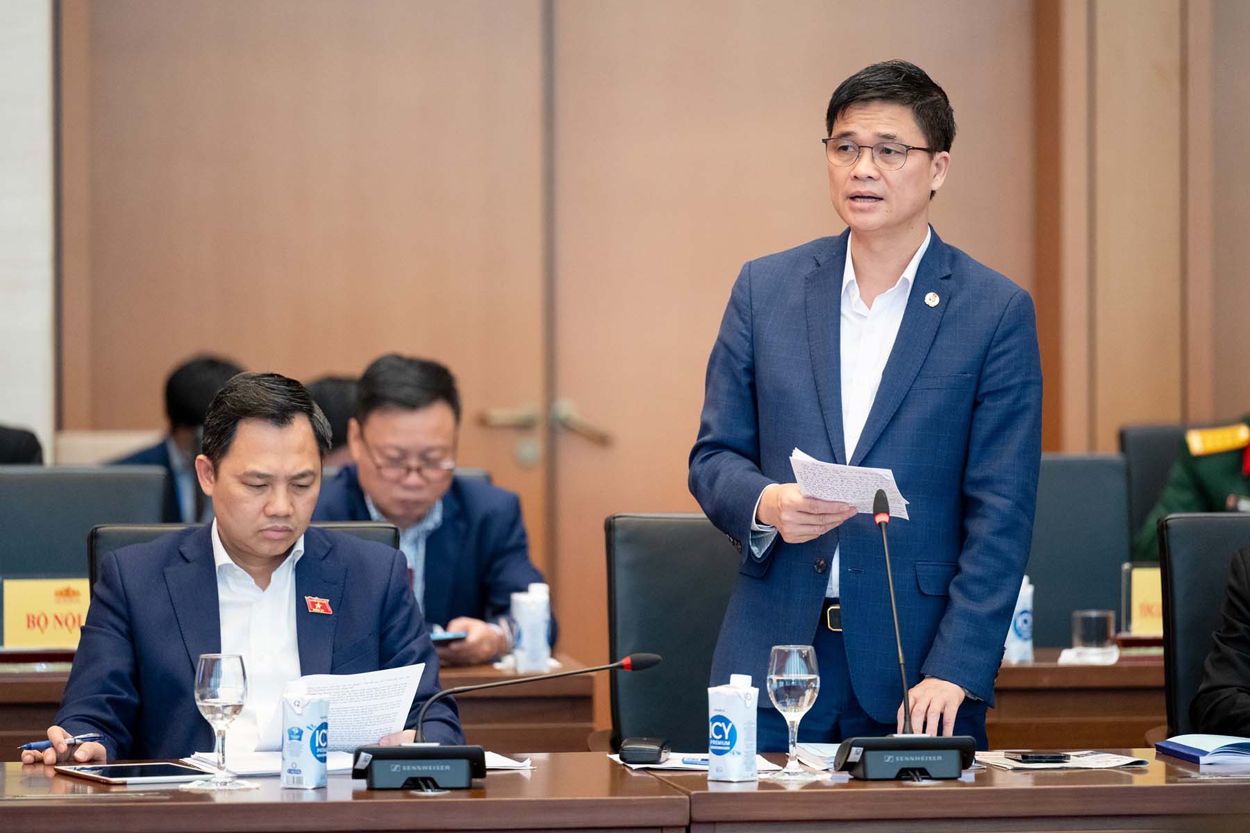 Phó Chủ tịch Tổng Liên đoàn Lao động Việt Nam Ngọ Duy Hiểu phát biểu. Ảnh: Phạm Thắng