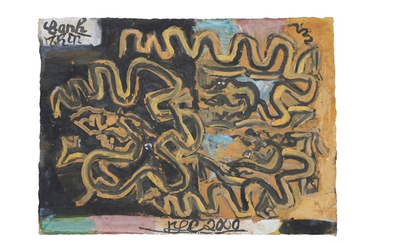 Tác phẩm 'Canh Thìn' trong bộ tranh '12 con giáp' của danh họa Nguyễn Tư Nghiêm.