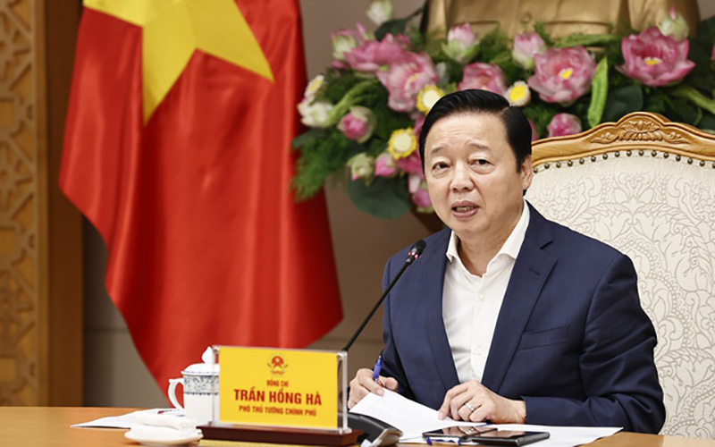 Phó Thủ tướng Chính phủ Trần Hồng Hà chủ trì cuộc họp. Ảnh: Minh Khôi