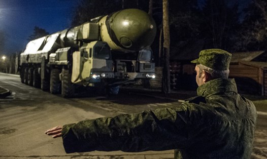 Ông Putin tuyên bố Nga có kho vũ khí hạt nhân khổng lồ. Ảnh: Bộ Quốc phòng Nga