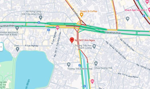 Sở GTVT Hà Nội thông báo phương án thí điểm điều chỉnh tổ chức giao thông trên phố Kim Ngưu. Ảnh: Google Maps