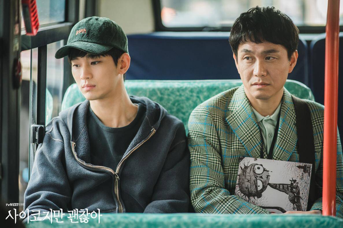 Oh Jung Se đóng vai anh trai tự kỷ của Kim Soo Hyun trong phim “Điên thì có sao“. Ảnh: Nhà sản xuất