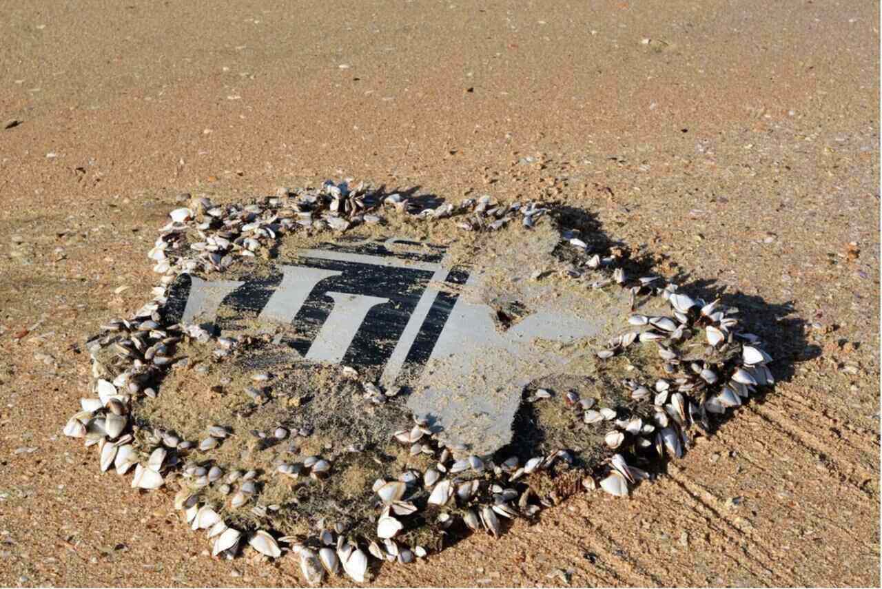 Một mảnh vỡ MH370 được tìm thấy ở Nam Phi. Ảnh: CSIRO