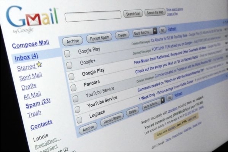 Giao diện Gmail những ngày mới được Google tung ra. Ảnh: Chụp màn hình