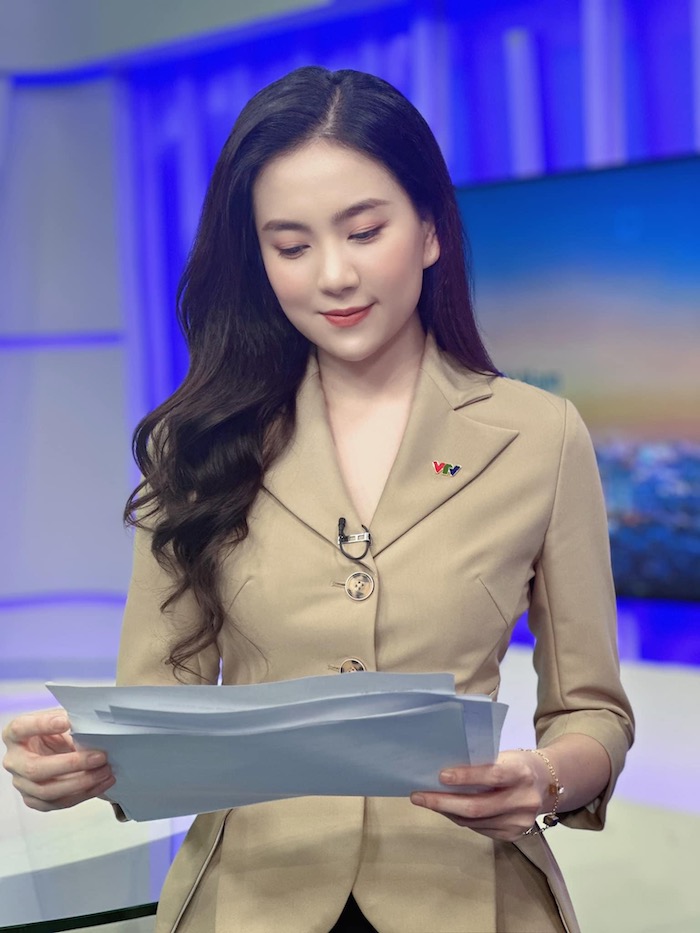 MC Mai Ngọc gắn bó với Đài truyền hình Việt Nam từ năm 2013. Ảnh: FBNV
