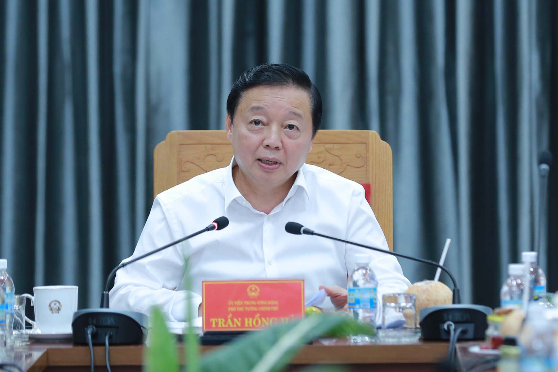 Phó Thủ tướng Chính phủ Trần Hồng Hà phát biểu. Ảnh: VPCP