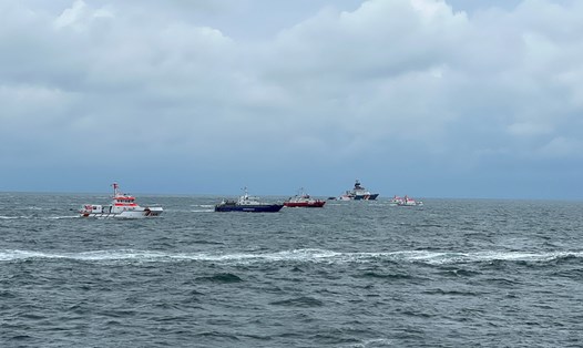 Tàu thuyền di chuyển trên Biển Bắc. Ảnh: AFP