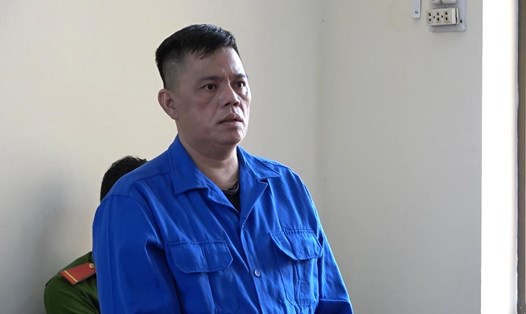 Bị cáo Trần Văn Thuận tại phiên tòa. Ảnh: Xuân Nhi