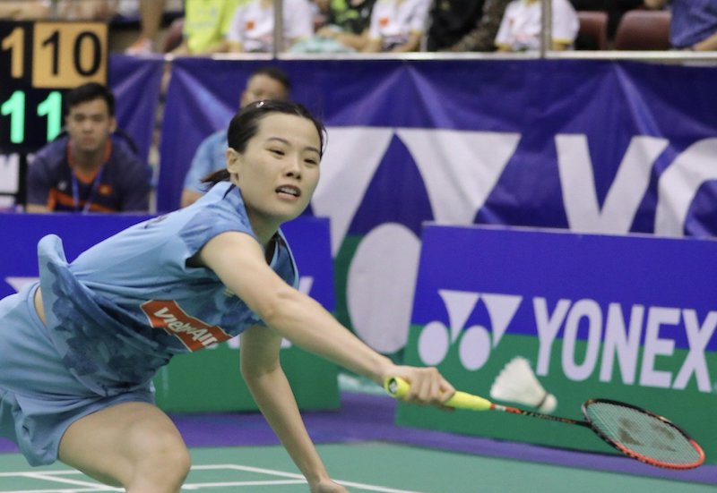 Tay vợt Nguyễn Thùy Linh. Ảnh: Thanh Vũ 