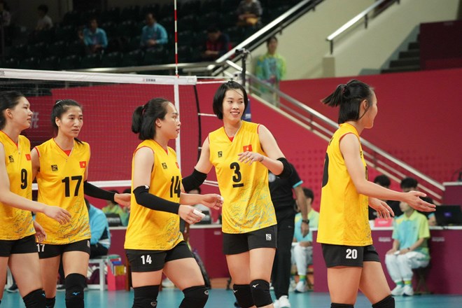 Tuyển bóng chuyền nữ Việt Nam sẽ tham dự 4-5 giải đấu quốc tế trong năm 2024. Ảnh: VFV