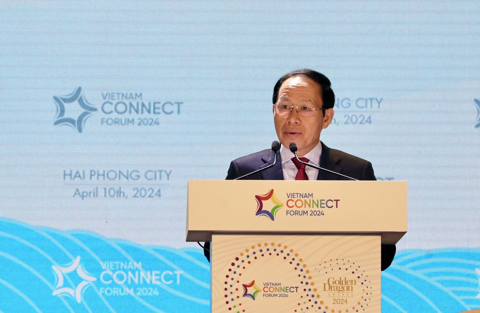 Ông Lê Tiến Châu - Ủy viên BCH Trung ương Đảng, Bí thư Thành ủy Hải Phòng. Ảnh: Việt Dũng 