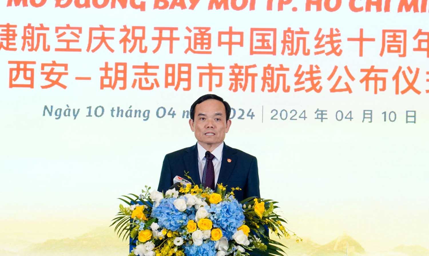 Phó Thủ tướng Trần Lưu Quang phát biểu tại sự kiện. Ảnh: Phương Tuyền
