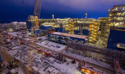 Dự án LNG 2 Bắc Cực của Nga. Ảnh: Novatek