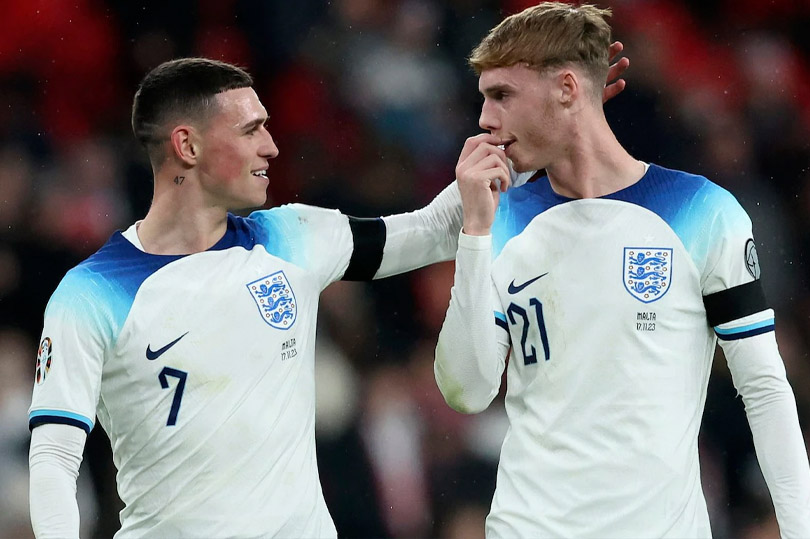 Liệu Gareth Southgate sẽ tìm cách cho Palmer, Foden và Bellingham thi đấu cùng nhau tại EURO 2024? Ảnh: The Telegraph