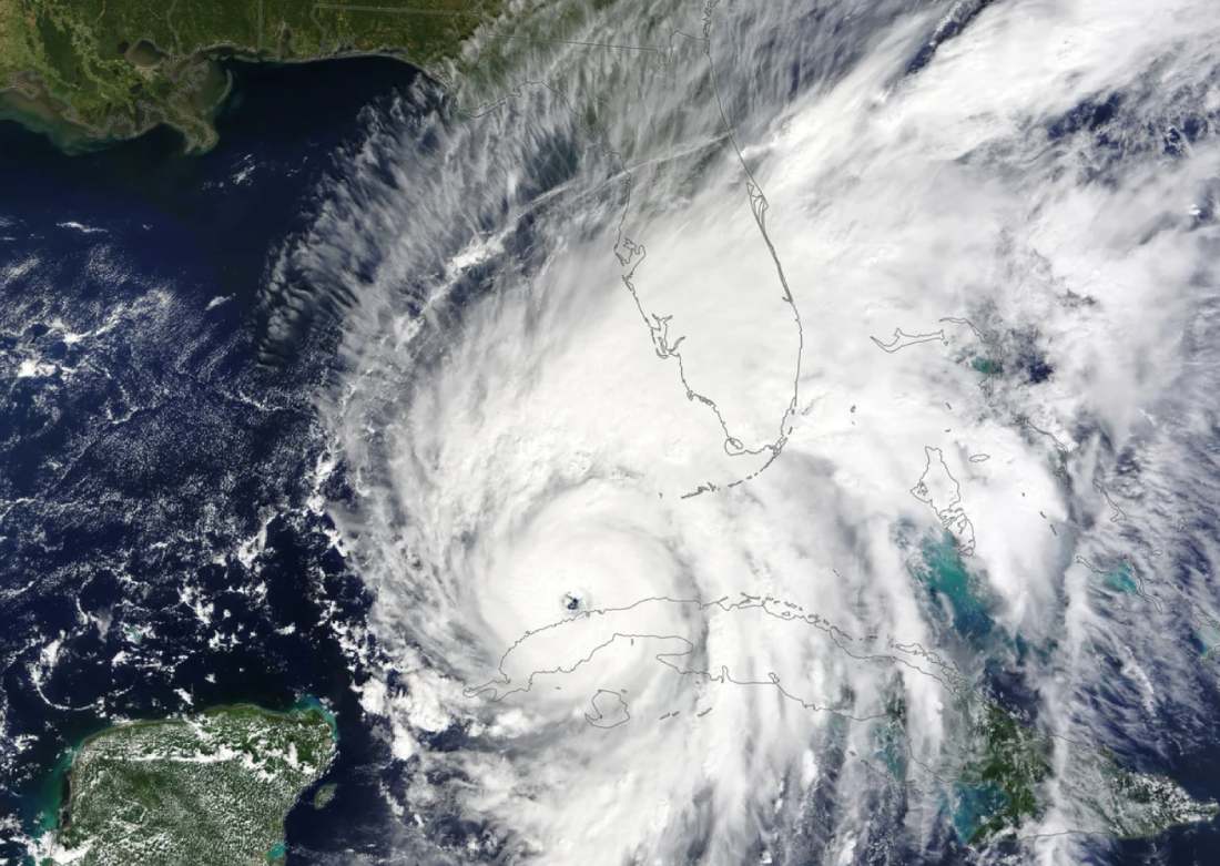 Bão Ian ở Vịnh Mexico, tháng 9.2022. Ảnh: NASA