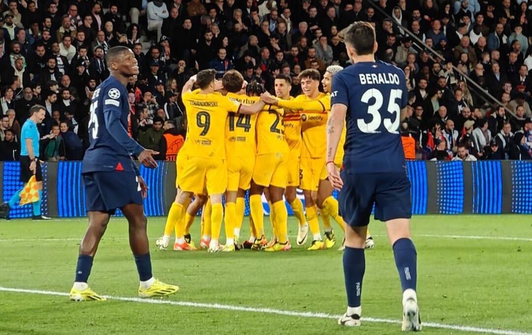 Barcelona rời nước Pháp với lợi thế 1 bàn trước trận lượt về.  Ảnh: FC Barcelona