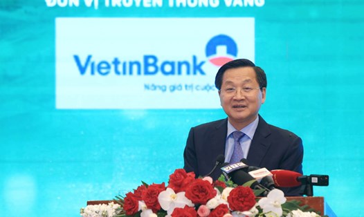 Phó Thủ tướng Chính phủ Lê Minh Khái phát biểu tại diễn đàn. Ảnh: VGP