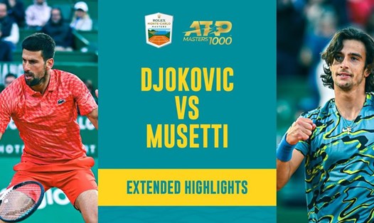 Cùng giai đoạn này năm ngoái, Novak Djokovic bị Lorenzo Musetti loại khỏi giải Monte-Carlo. Ảnh: Monte-Carlo Masters
