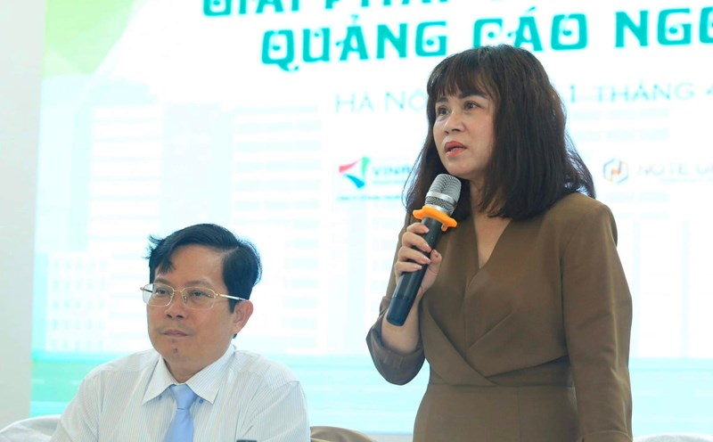 Tọa đàm "Giải pháp phát huy hiệu quả quảng cáo ngoài trời". Ảnh: Ban tổ chức