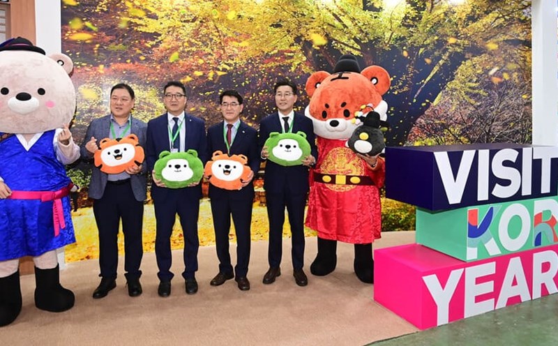 Gian hàng của Tổng cục Du lịch Hàn Quốc. Ảnh: Ban tổ chức